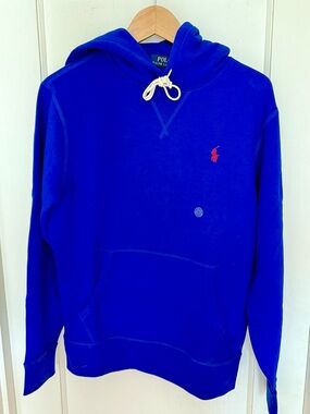 Polo by Ralph Lauren Royal Blue Hoodie with Red Pony